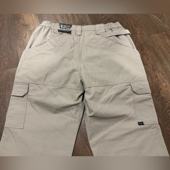 5.11 Tactical Women's Cotton Tan Canvas Pants Regular Fit Cargo Pockets Size 14 - Picture 7 of 10
